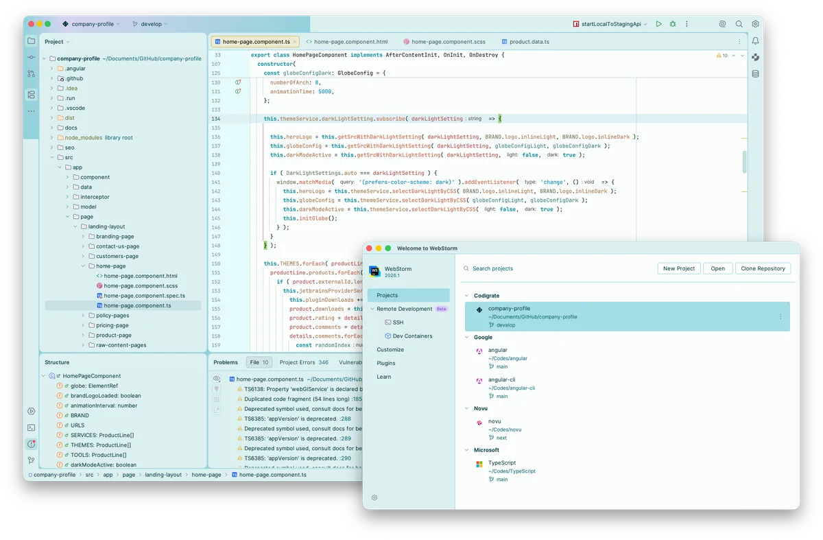 Istanbul theme for JetBrains, a screenshot