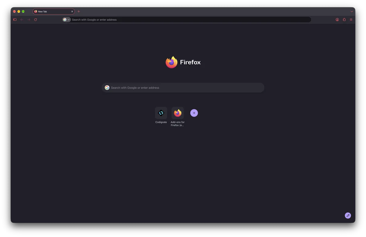 London theme for Firefox, a screenshot