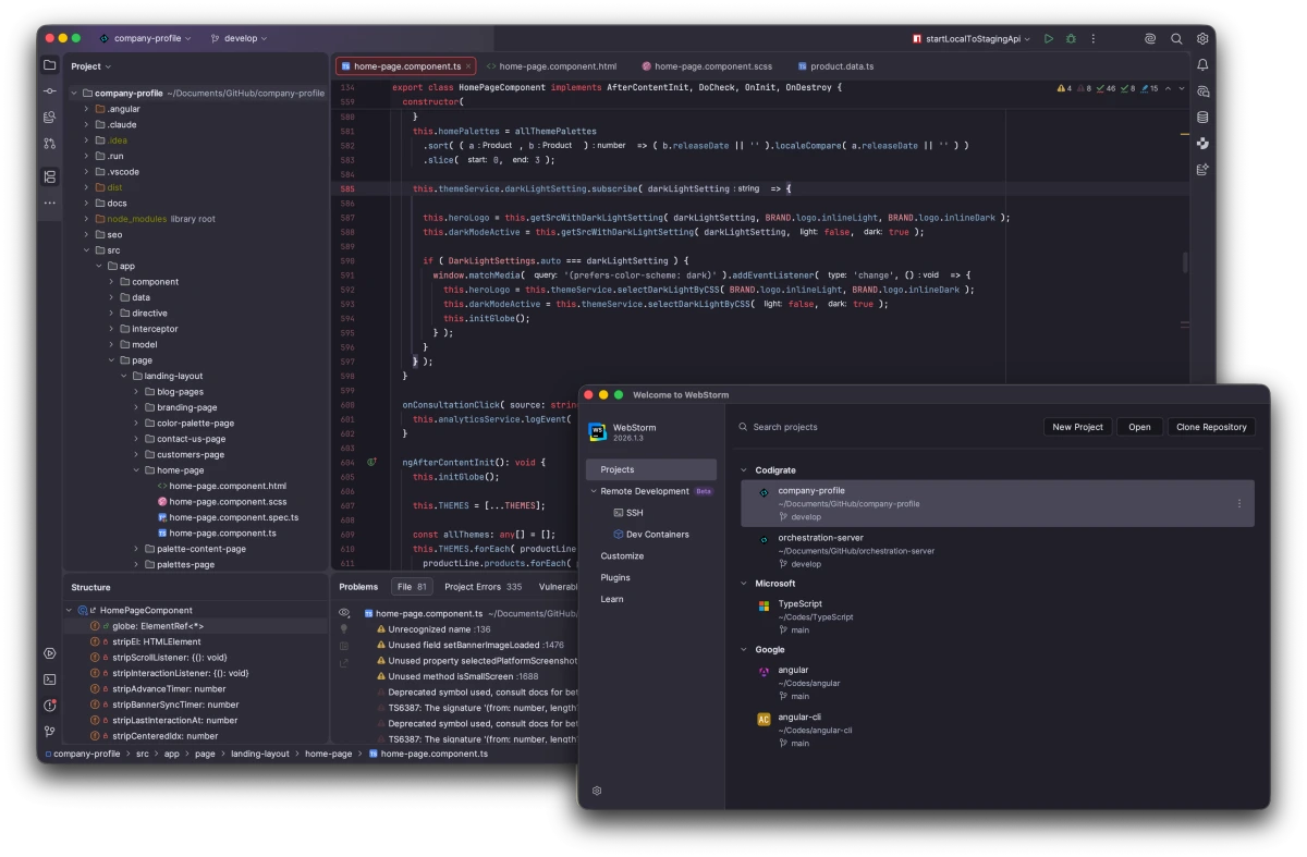 London theme for JetBrains, a screenshot