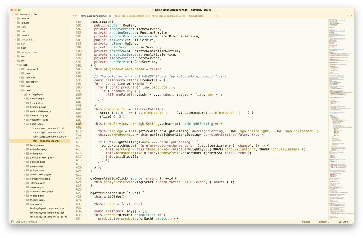 Madrid theme in Sublime Text