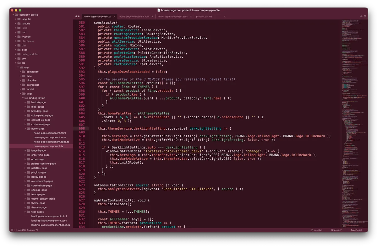 Miami theme in Sublime Text