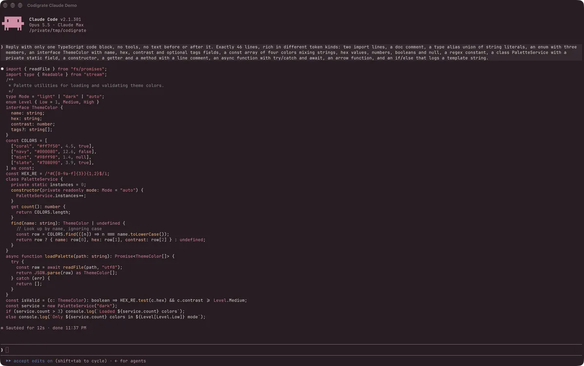 Paris theme for Claude Code, a screenshot