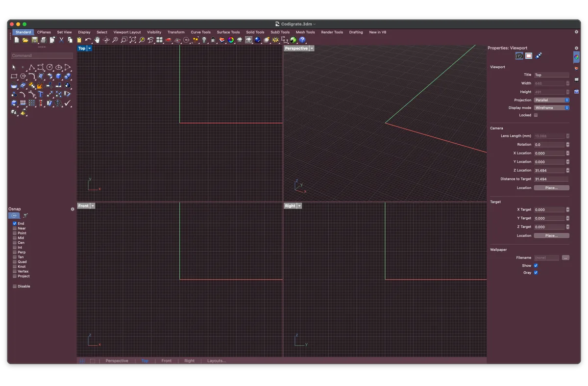 Paris theme in Rhino