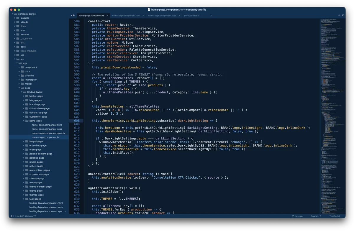Prague theme in Sublime Text