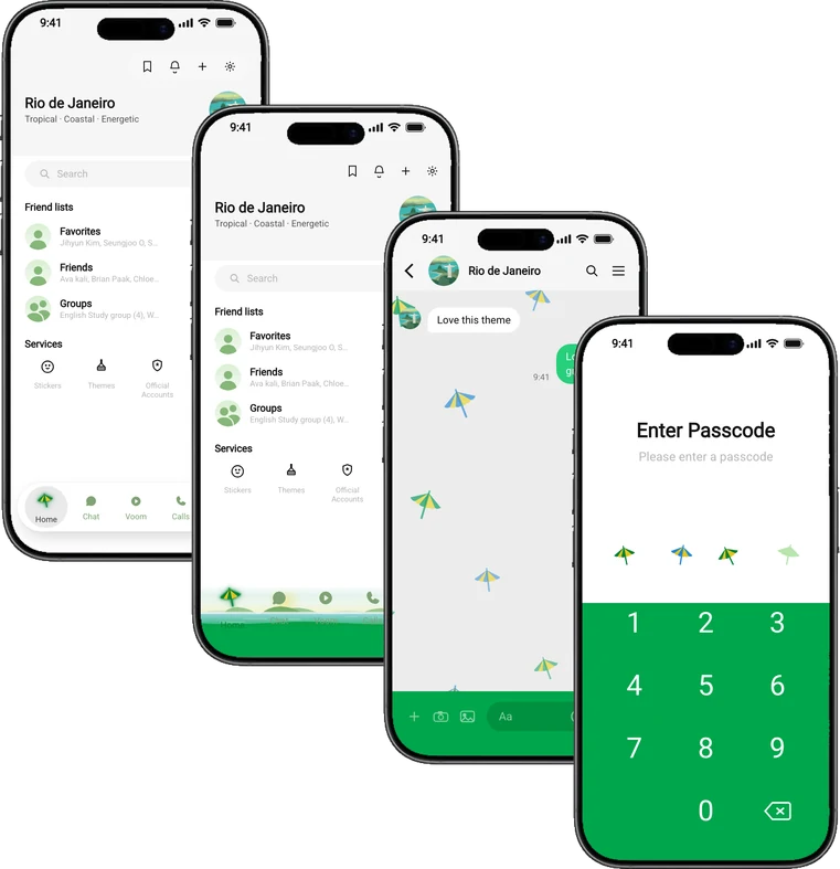 Rio de Janeiro theme for Line, a screenshot