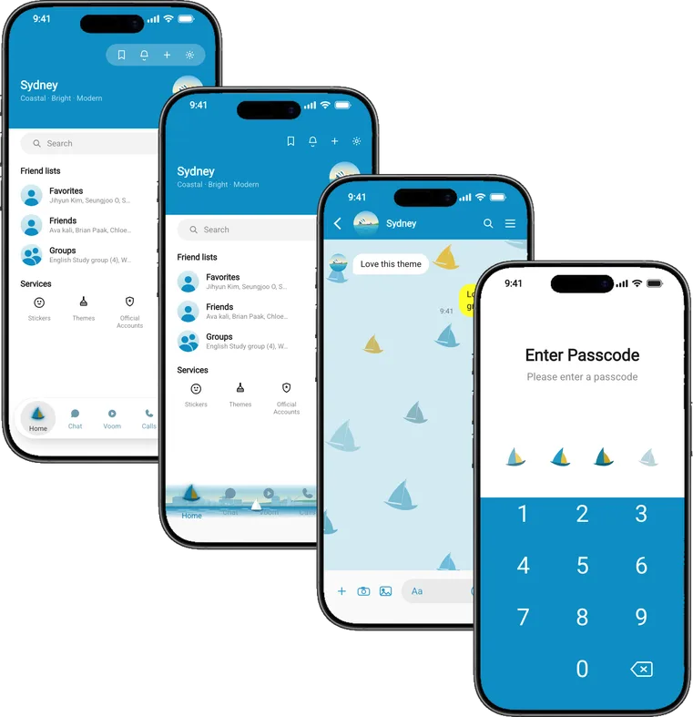 Sydney theme for Line, a screenshot