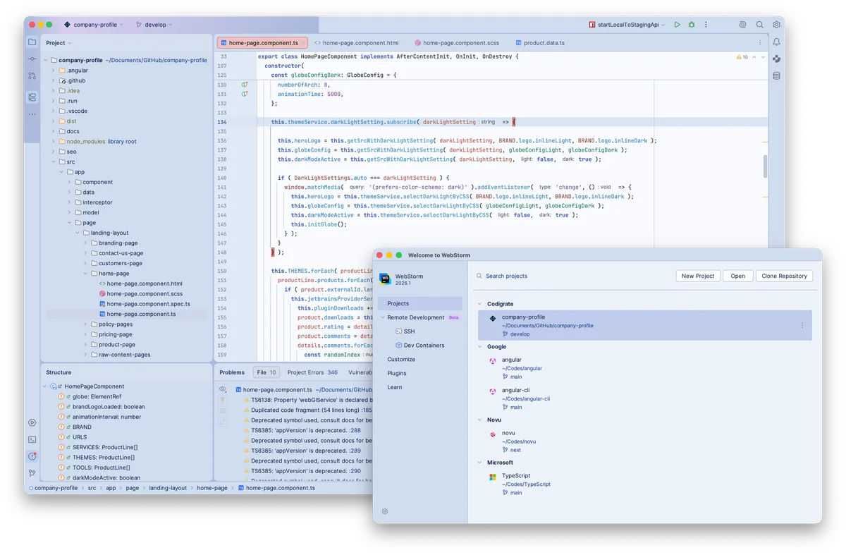 Tallinn theme for JetBrains, a screenshot