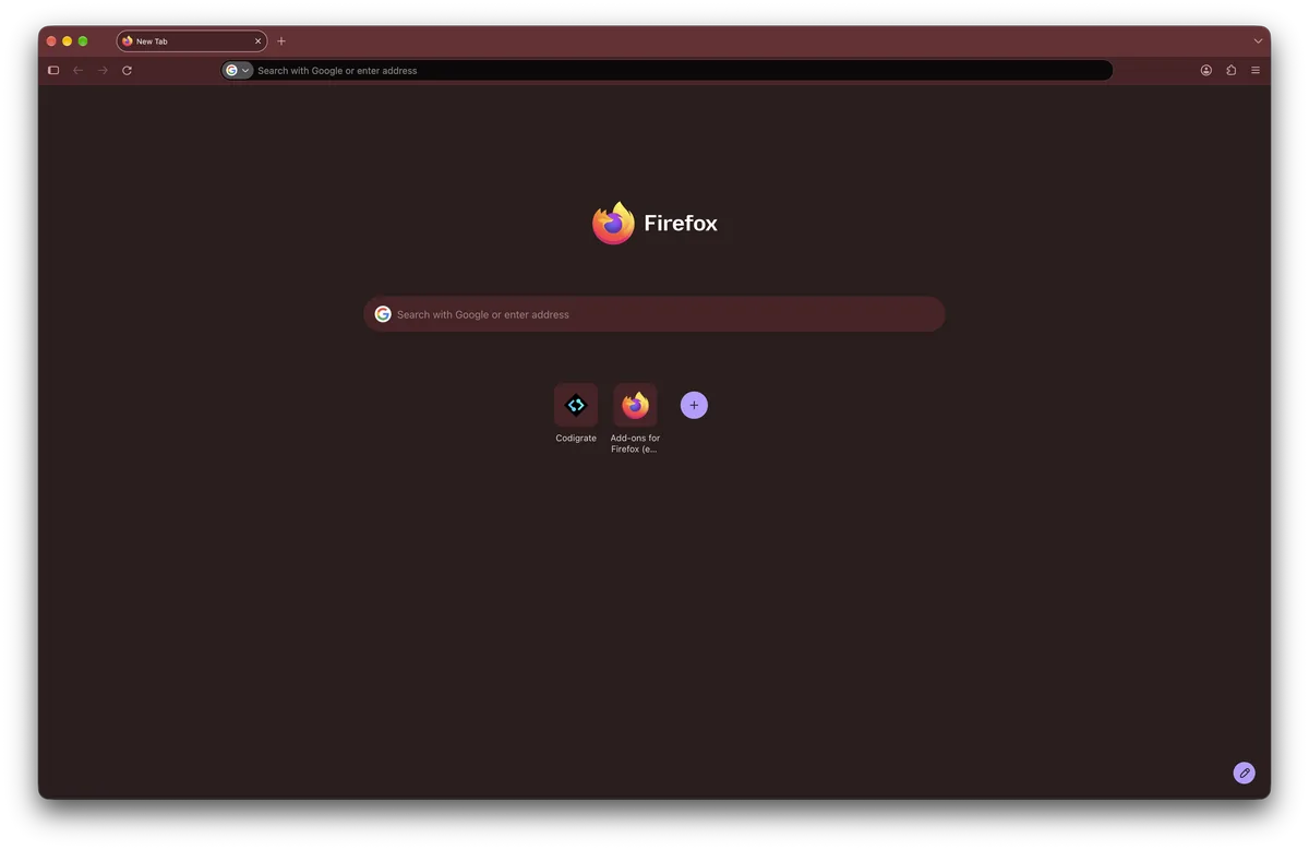 Vienna theme for Firefox, a screenshot