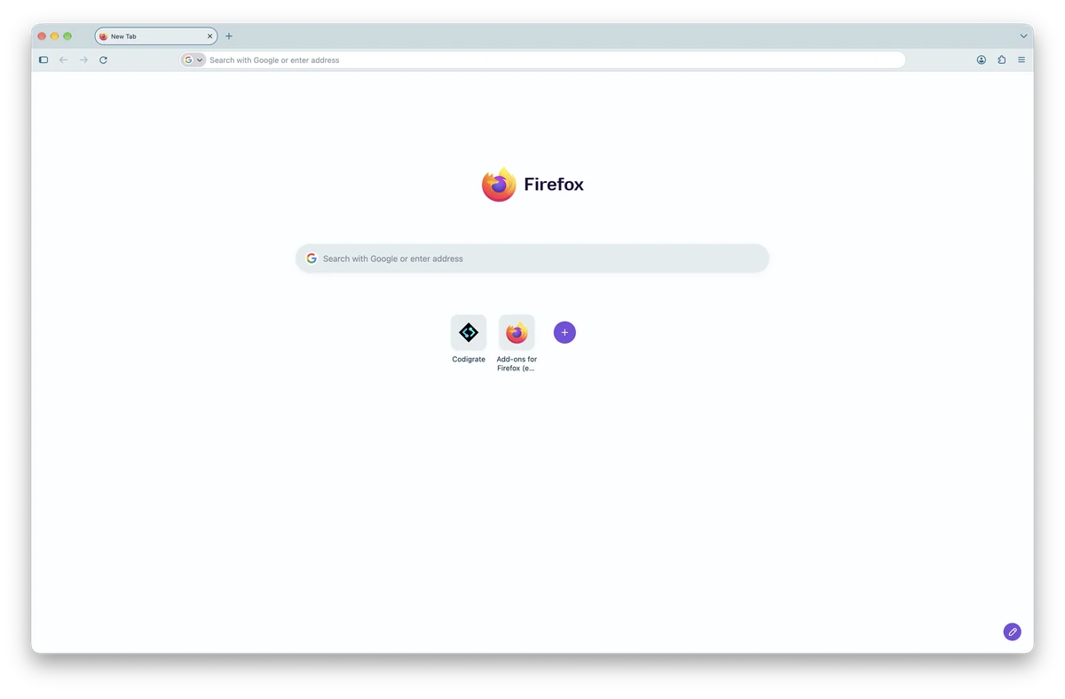 Everest theme for Firefox, a screenshot