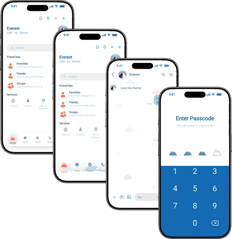 Everest theme for Line, a screenshot
