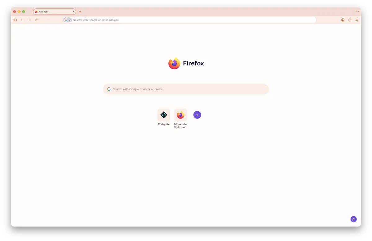Fuji theme for Firefox, a screenshot