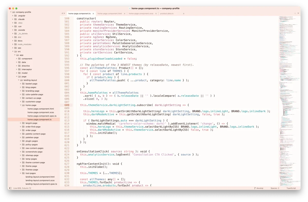 Fuji theme in Sublime Text