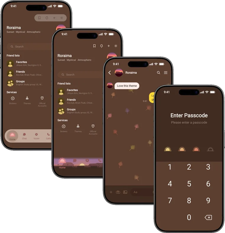 Roraima theme for Line, a screenshot