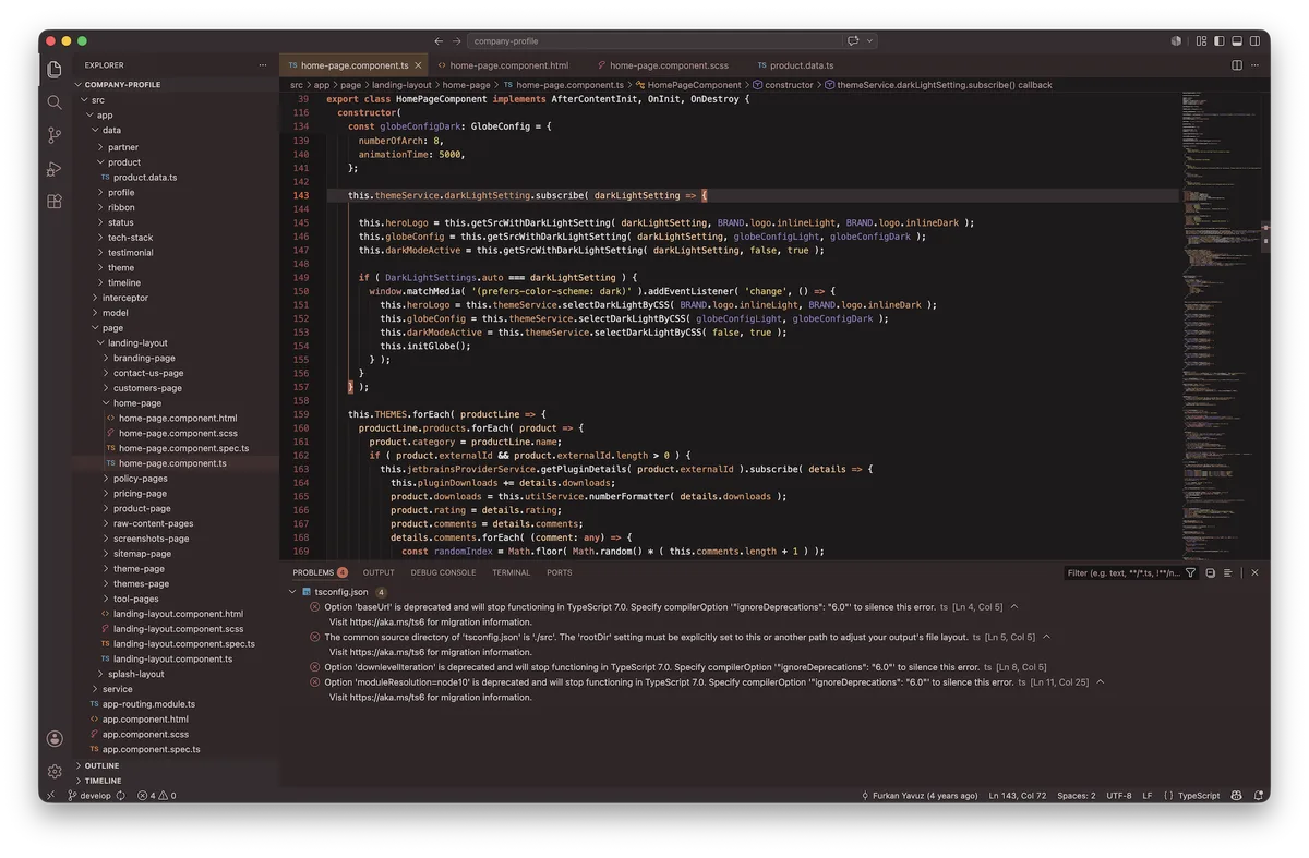 Roraima theme for VS Code, a screenshot