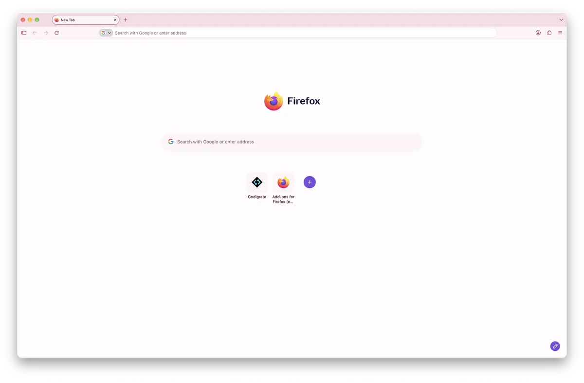 Sakura theme for Firefox, a screenshot