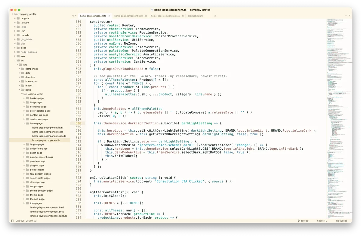 Salda theme in Sublime Text