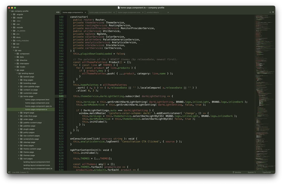 Sequoia theme in Sublime Text